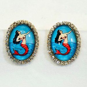 Loteria La Sirena Mermaid Earrings